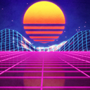 LEAFYISHERE } NEON } RETRO WAVE } 2560X1600  screen for extension Chrome web store in OffiDocs Chromium